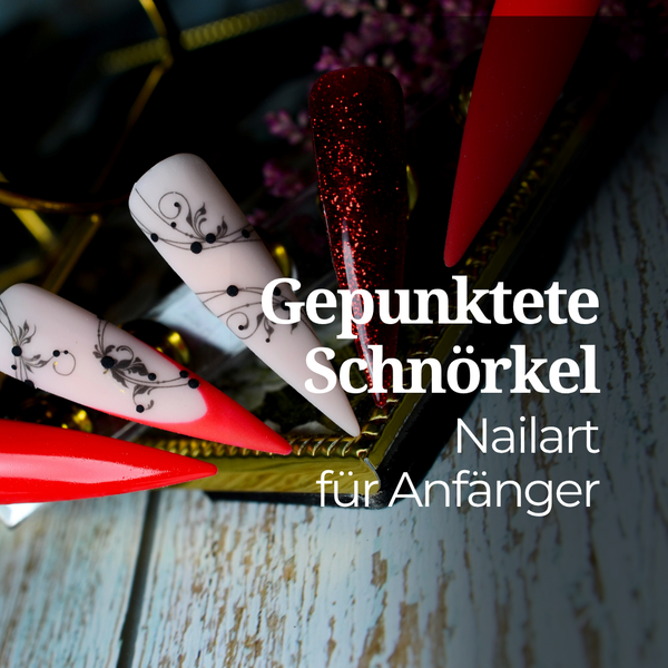 Nailart-Kurs: Gepunktete Schnörkel
