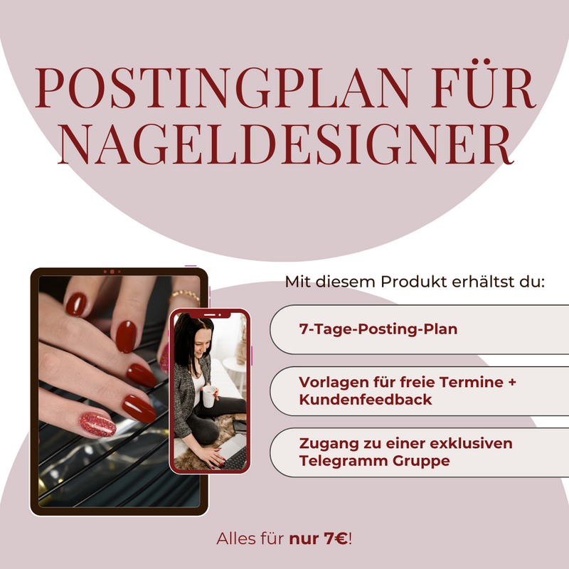Instagram-POSTINGPLAN für Nageldesigner